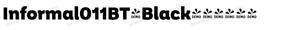 Informal011BT-Black字体转换