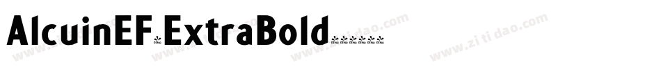 AlcuinEF-ExtraBold字体转换