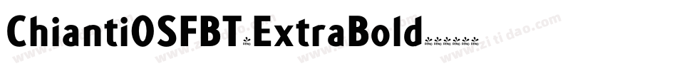 ChiantiOSFBT-ExtraBold字体转换