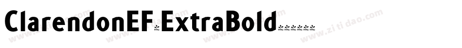 ClarendonEF-ExtraBold字体转换