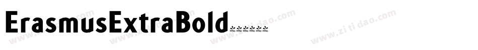 ErasmusExtraBold字体转换