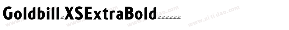 Goldbill-XSExtraBold字体转换