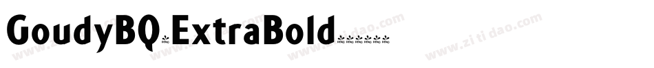 GoudyBQ-ExtraBold字体转换
