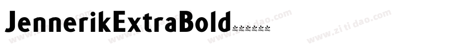 JennerikExtraBold字体转换