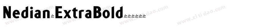 Nedian-ExtraBold字体转换
