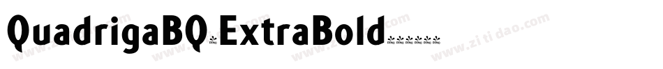 QuadrigaBQ-ExtraBold字体转换