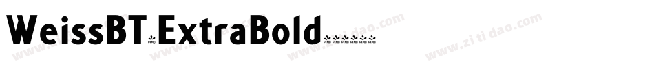 WeissBT-ExtraBold字体转换