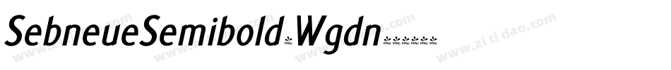 SebneueSemibold-Wgdn字体转换