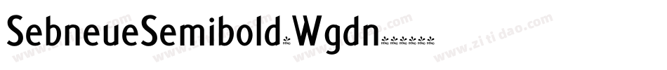 SebneueSemibold-Wgdn字体转换