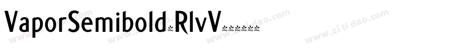 VaporSemibold-RlvV字体转换