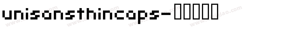 unisansthincaps字体转换