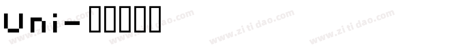Uni字体转换