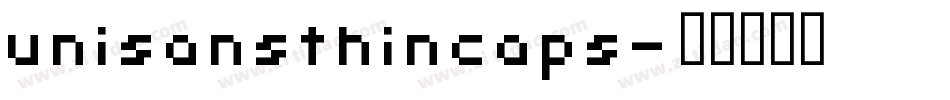 unisansthincaps字体转换