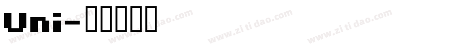 Uni字体转换