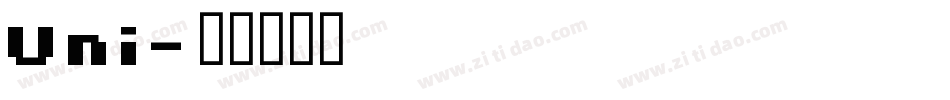 Uni字体转换