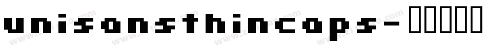 unisansthincaps字体转换