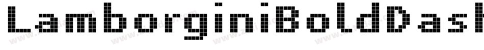 LamborginiBoldDash-5dg8字体转换
