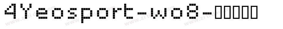 4Yeosport-wo8字体转换