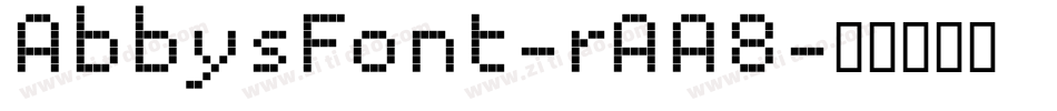 AbbysFont-rAA8字体转换