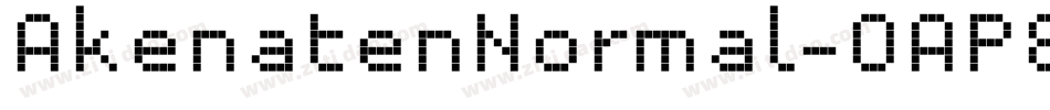 AkenatenNormal-OAP8字体转换