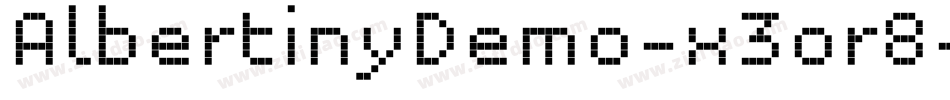 AlbertinyDemo-x3or8字体转换