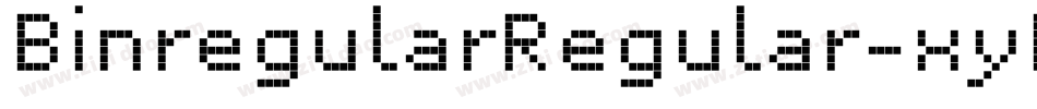 BinregularRegular-xyP8字体转换
