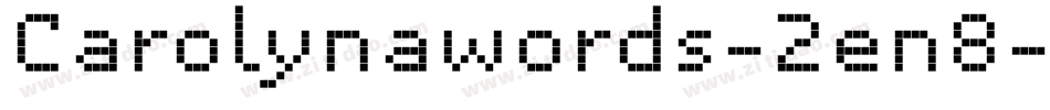 Carolynawords-2en8字体转换