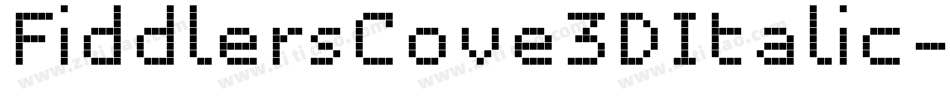 FiddlersCove3DItalic-2pp8字体转换