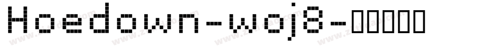 Hoedown-woj8字体转换