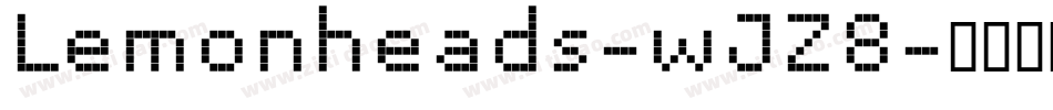 Lemonheads-wJZ8字体转换