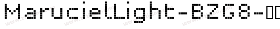 MarucielLight-BZG8字体转换