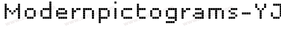 Modernpictograms-YJW8字体转换