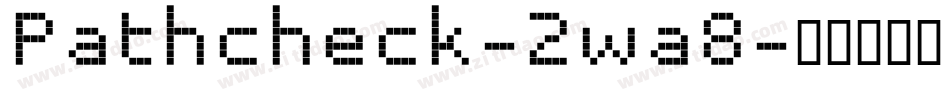 Pathcheck-2wa8字体转换