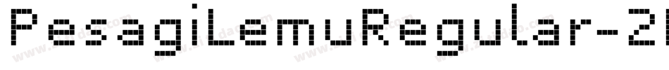 PesagiLemuRegular-2LR8字体转换