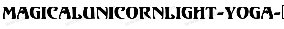 MagicalUnicornLight-YOga字体转换
