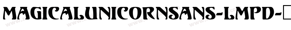 MagicalUnicornSans-LmPD字体转换
