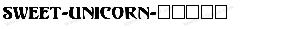 Sweet-Unicorn字体转换