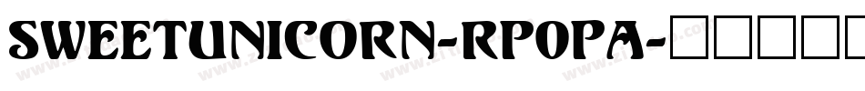 SweetUnicorn-Rp0PA字体转换