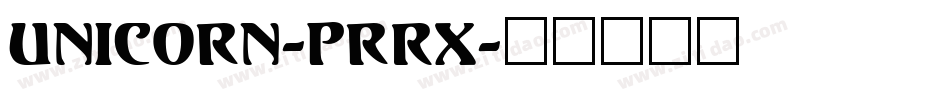 Unicorn-PrRx字体转换