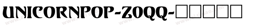 UnicornPop-Z0qq字体转换