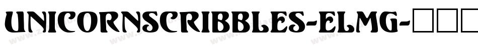 UnicornScribbles-eLmg字体转换