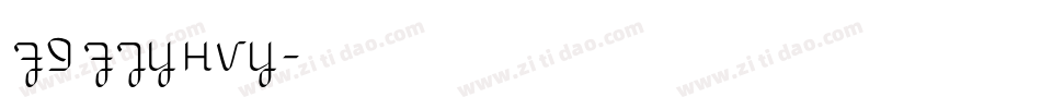 FIFTYHVY字体转换