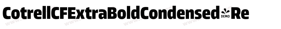 CotrellCFExtraBoldCondensed-Regular字体转换