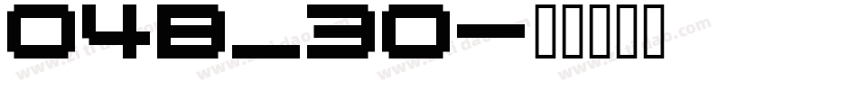 04B_30字体转换
