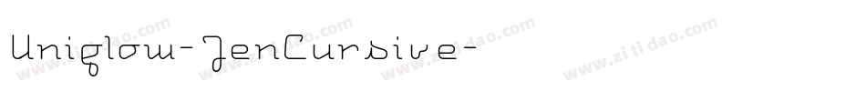 Uniglow-TenCursive字体转换