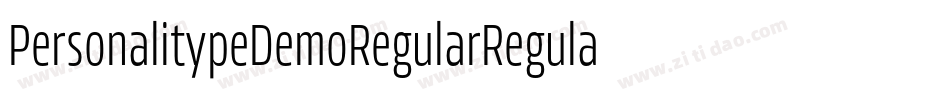 PersonalitypeDemoRegularRegular-ExRr字体转换