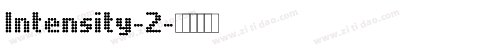 Intensity-2字体转换