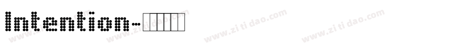 Intention字体转换