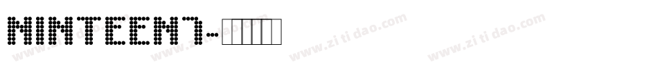 NINTEEN7字体转换