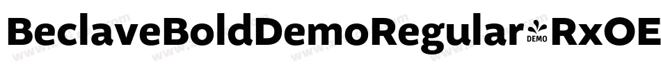 BeclaveBoldDemoRegular-RxOE字体转换